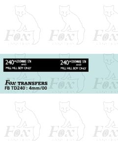 DESTINATION SCREENS - EDGWARE STN