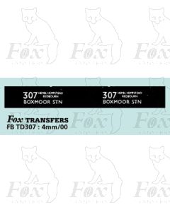 DESTINATION SCREENS - BOXMOOR STN