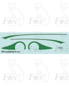 Coach side Flashes - Duple A green