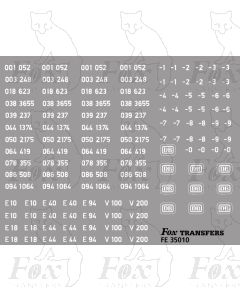 DB German Logos and steam loco numbering in white
