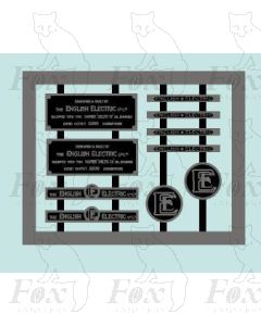 Set of 10 Prototype Deltic works and logo plates,