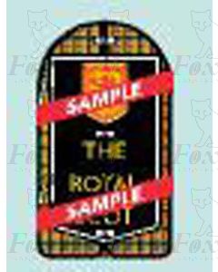 Tailboard - THE ROYAL SCOT - for BR Mk1 1960s