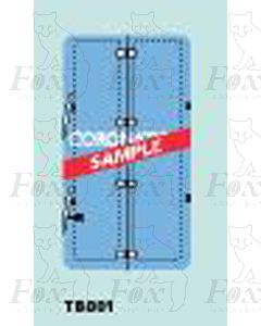 Tailboard - CORONATION light blue and white