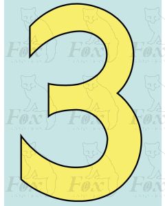 8 inch Cabside Numbering