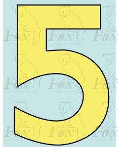 9 inch Cabside Numbering