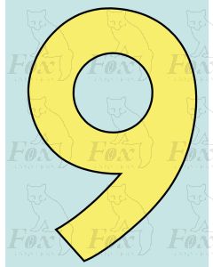 9 inch Cabside Numbering