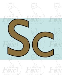 Running Numbering Metallic Gold/Black outline - 4 inch