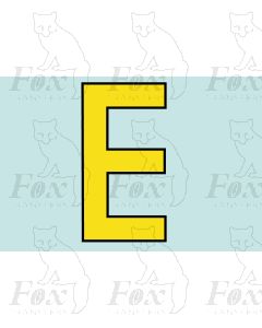 Running Numbering Yellow/Black outline - 4 inch