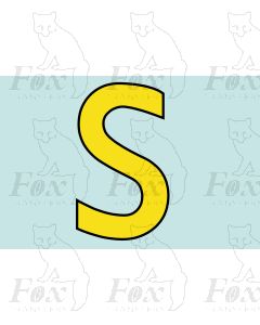 Running Numbering Yellow/Black outline - 4 inch