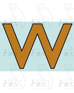 Running Numbering Old Gold/Black outline - 4 inch