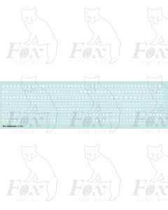 Alphabet in white - Franklin Heavy, 3mm