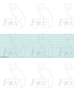 Alphabet in white - Cheltenham Medium, 4mm