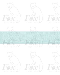 Alphabet in white - Gill Light, 10mm