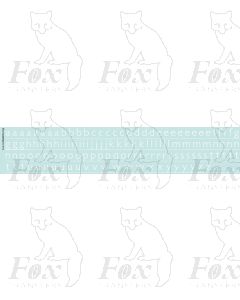 Alphabet in white - Gill Light, 10mm