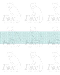 Alphabet in white - Gill Light, 10mm