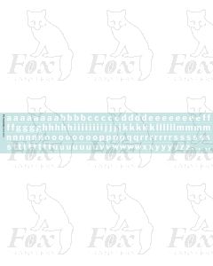 Alphabet in white - Franklin Heavy, 10mm