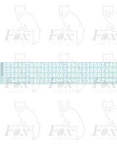 Alphabet in white - Franklin Heavy, 10mm