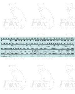 Alphabet in black - Cheltenham Medium, 3mm