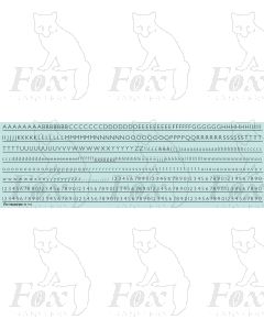 Alphabet in black - Gill Light, 4mm