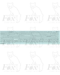 Alphabet in black - Gill Light, 5mm