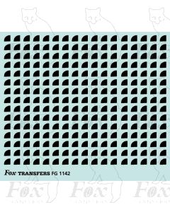 Corners in black - Small-Radius corners 2.5mm