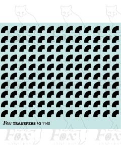 Corners in black - Medium-Radius corners 2.5mm