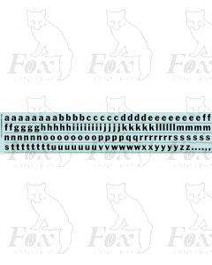 Alphabet in black - Franklin Heavy, 10mm