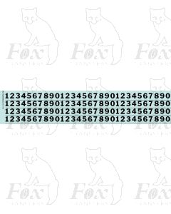 Alphabet in black - Franklin Heavy, 10mm