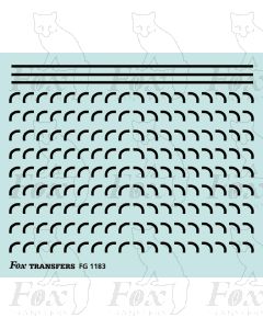 Corners in black - Medium-Radius 