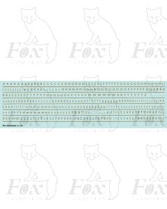 Alphabets in gold - Gill Light, 3mm