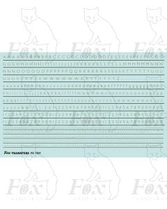 Alphabets in gold - Gill Light, 2mm & 1mm