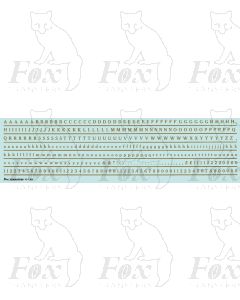 Alphabets in gold - Cheltenham Medium, 3mm