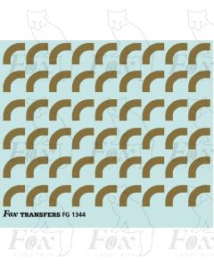 Corners in gold - Large-Radius 2.5mm