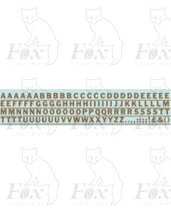 Alphabet in gold - Franklin Heavy, 10mm