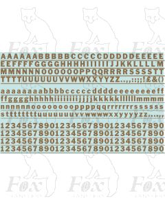 Alphabet in gold - Franklin Heavy, 10mm