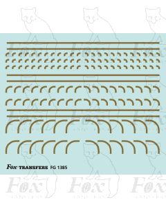 Corners in gold - Radius Corners, 3 sizes 0.75mm