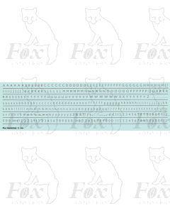 Alphabet in silver - Gill Light, 3mm