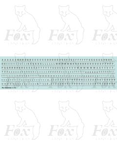 Alphabet in silver - Franklin Heavy, 3mm