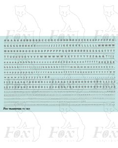 Alphabet in silver - Franklin Heavy, 2mm & 1mm