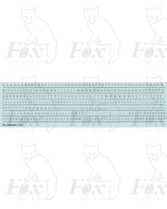 Alphabet in silver - Cheltenham Medium, 3mm