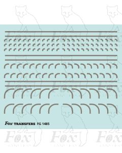 Corners in silver - Radius Corners, 3 sizes 0.75mm