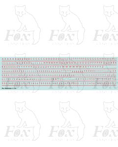 Alphabets in red - Gill Light, 3mm