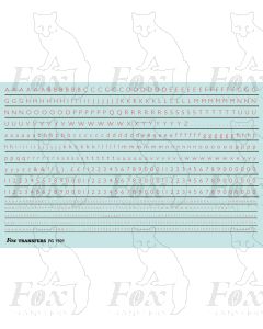 Alphabets in red - Gill Light, 2mm & 1mm