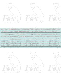 Alphabets in red - Gill Light, 4mm