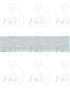 Alphabets in red - Gill Light, 5mm