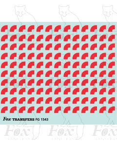 Corners in red - Medium-Radius corners 2.5mm