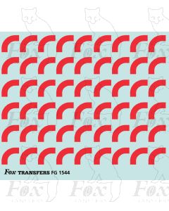 Corners in red - Large-Radius 2.5mm