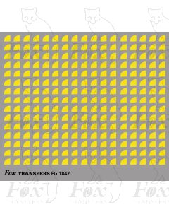 Corners in yellow - Small-Radius corners 2.5mm
