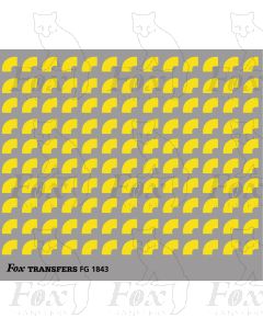 Corners in yellow - Medium-Radius corners 2.5mm