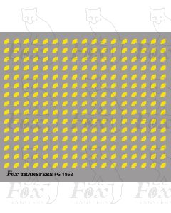Corners in yellow - Small-Radius corners 1.5mm